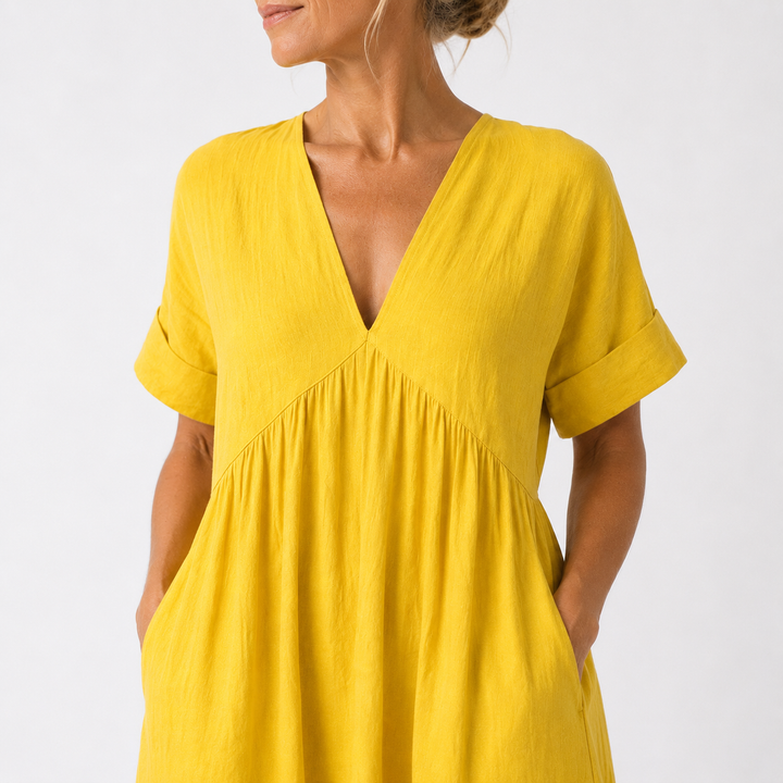 Alice - Robe maxi méditerranéenne fluide