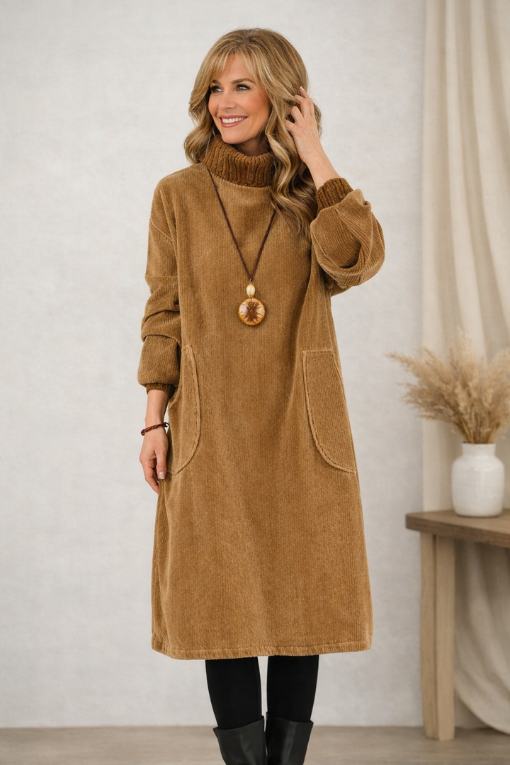Madeleine™ — Robe midi en maille élégante