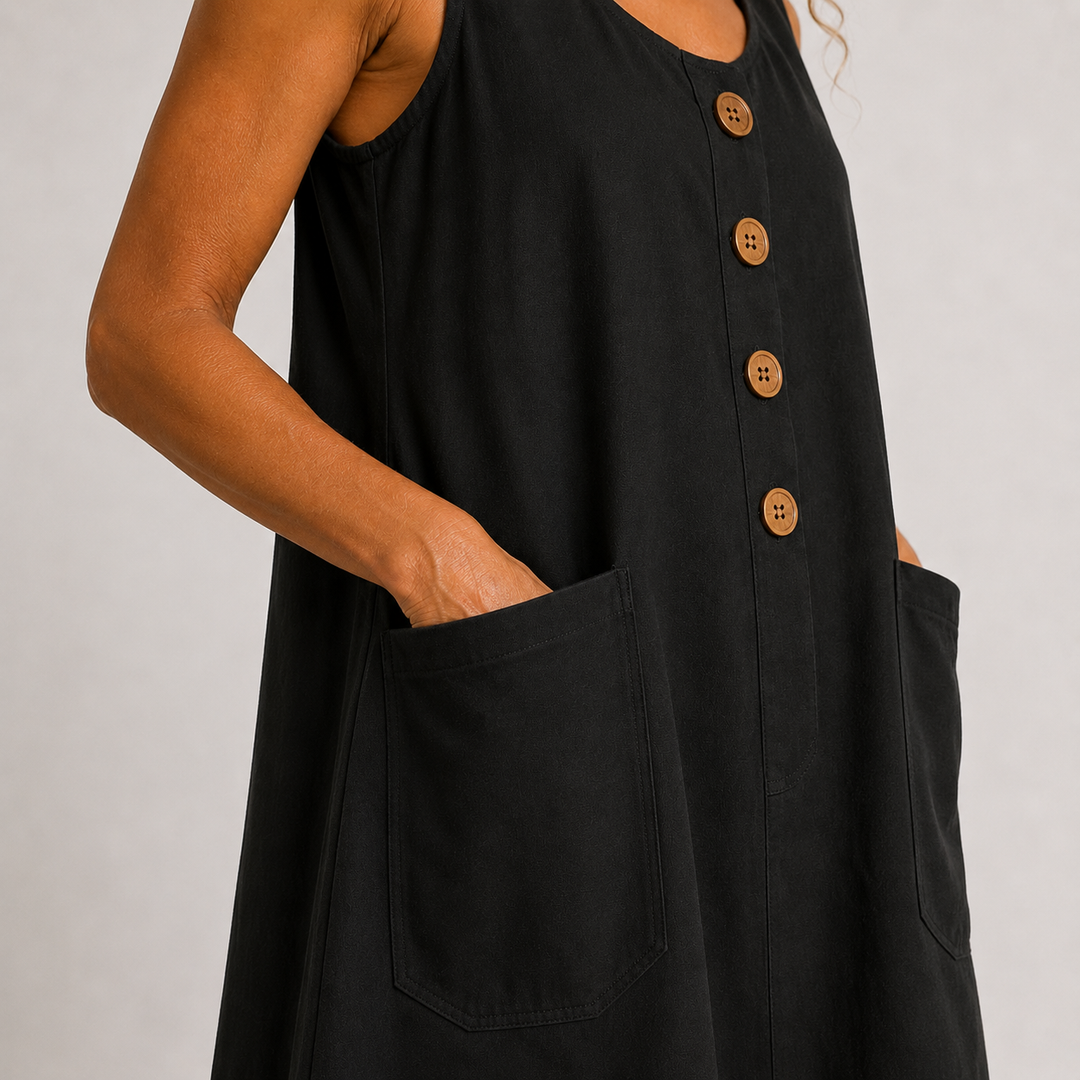 Maud - Robe en coton et lin