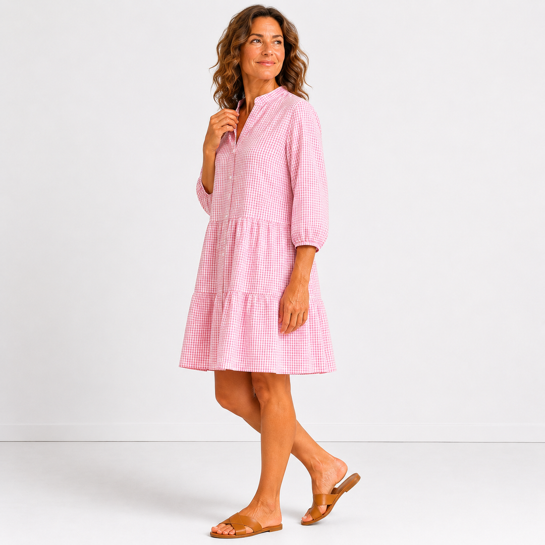 Olivia - Robe à carreaux élégante