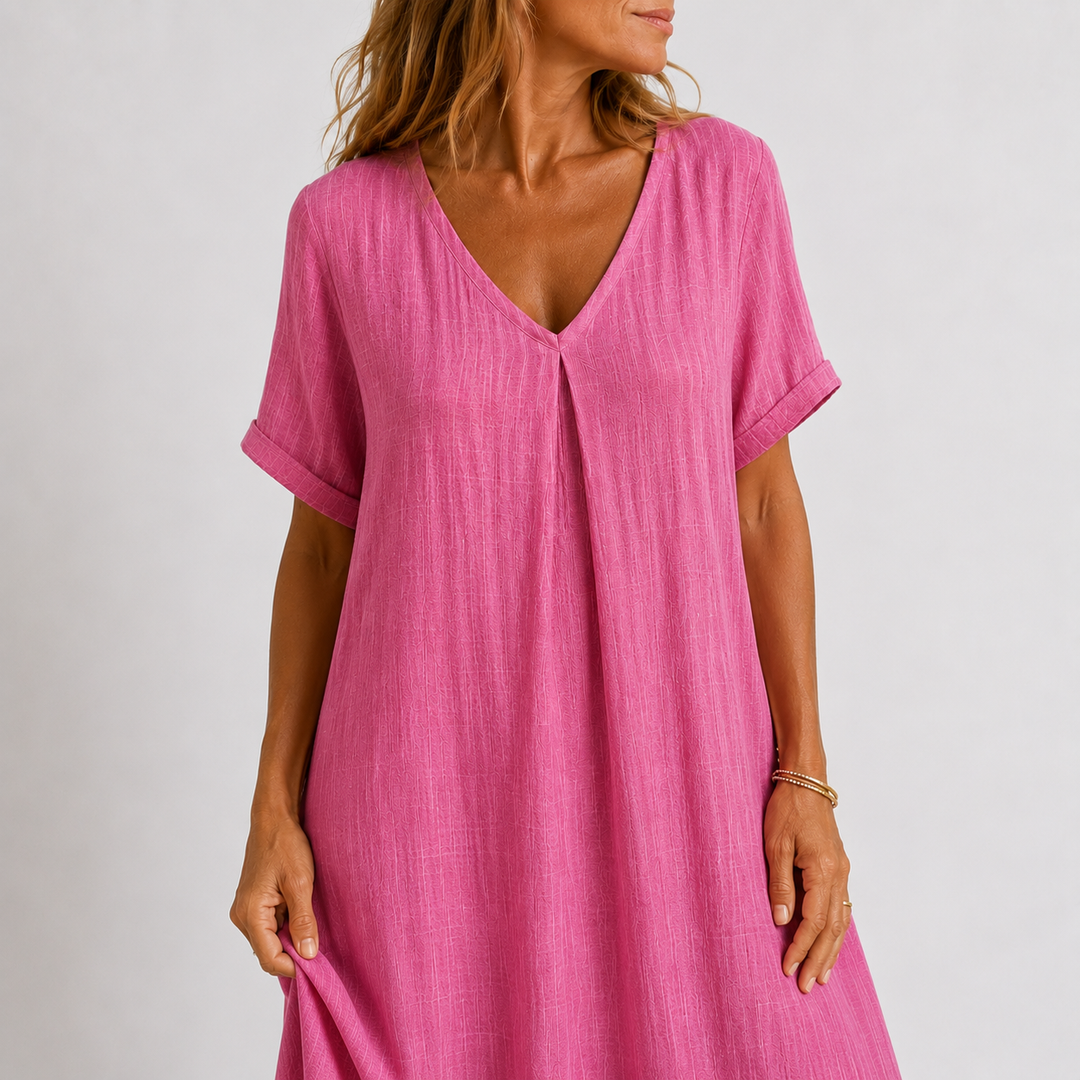 Violette - Robe longue fluide