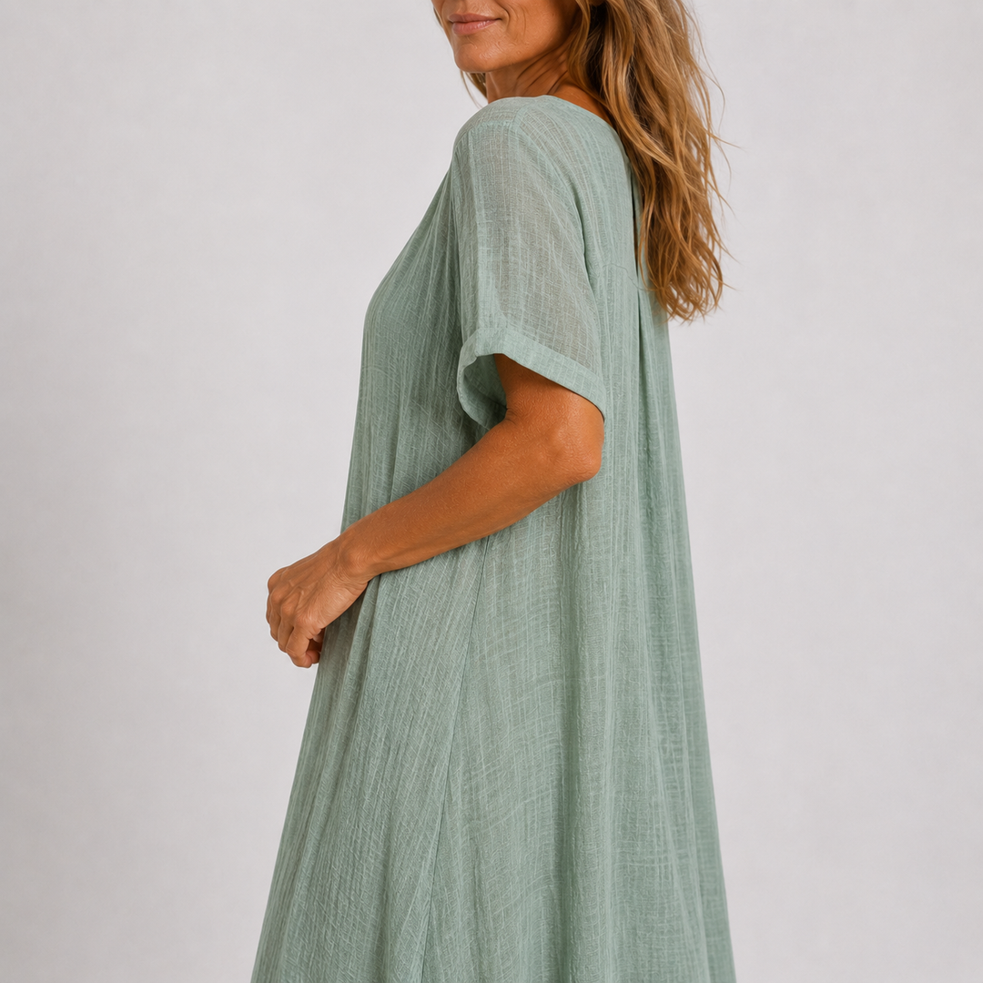 Violette - Robe longue fluide