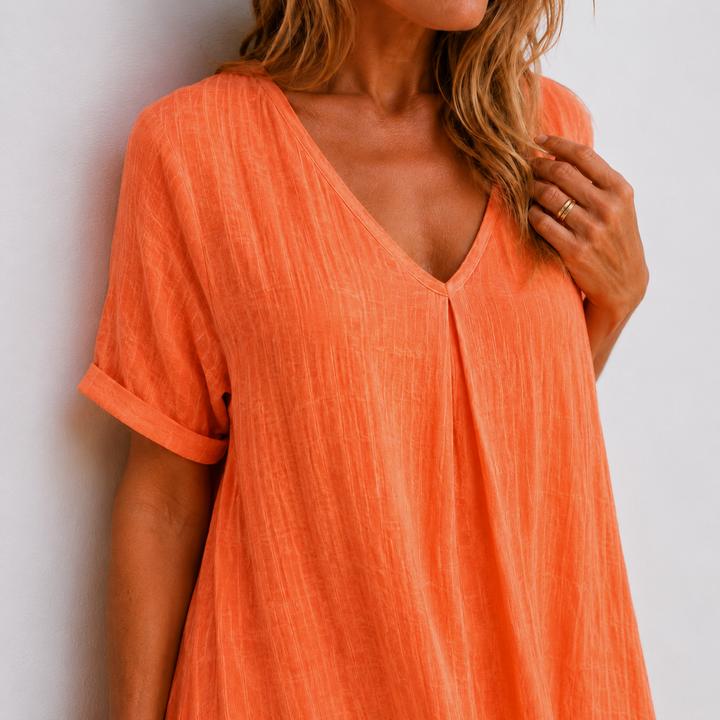Violette - Robe longue fluide