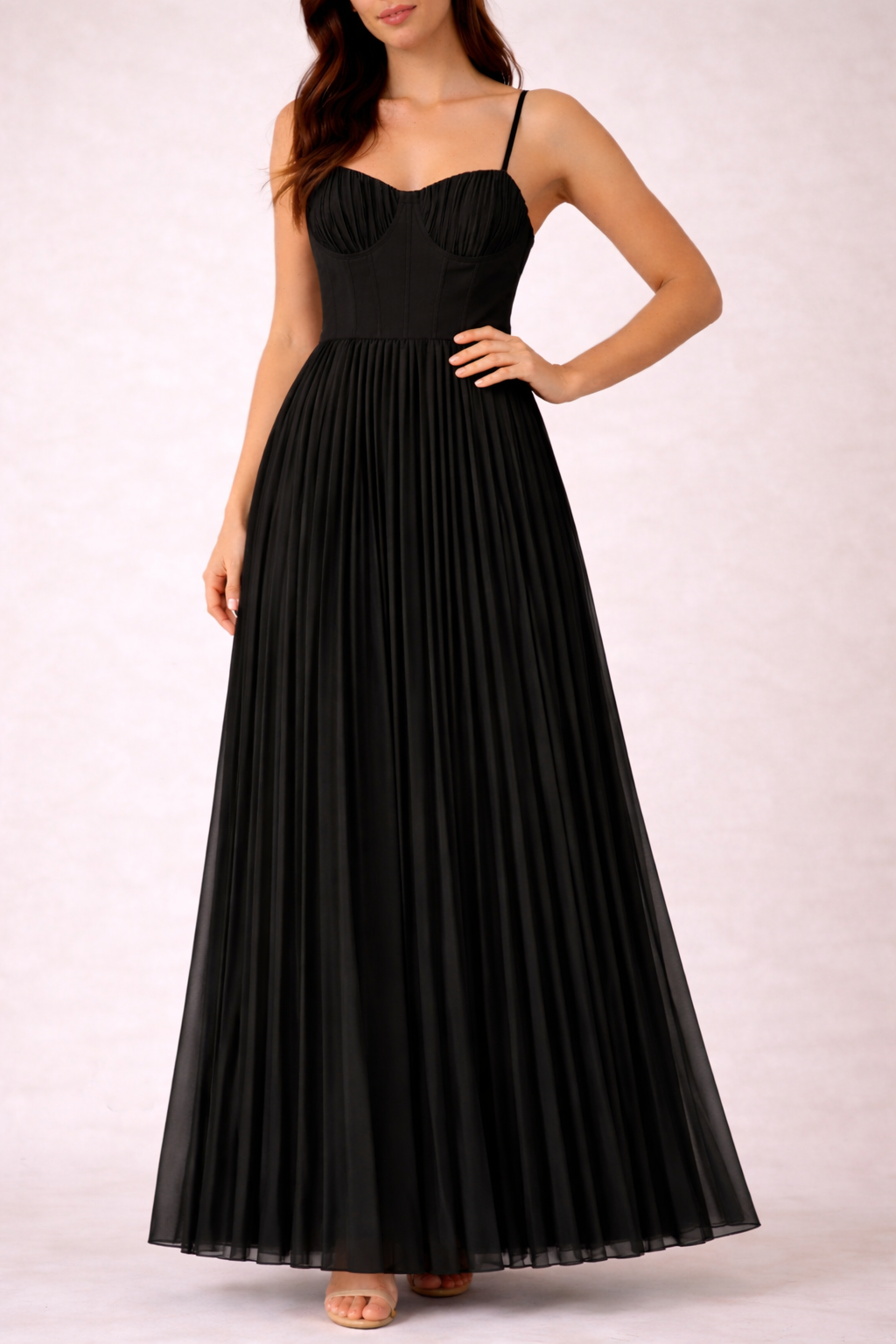 Isabella - Robe Midi Plissée