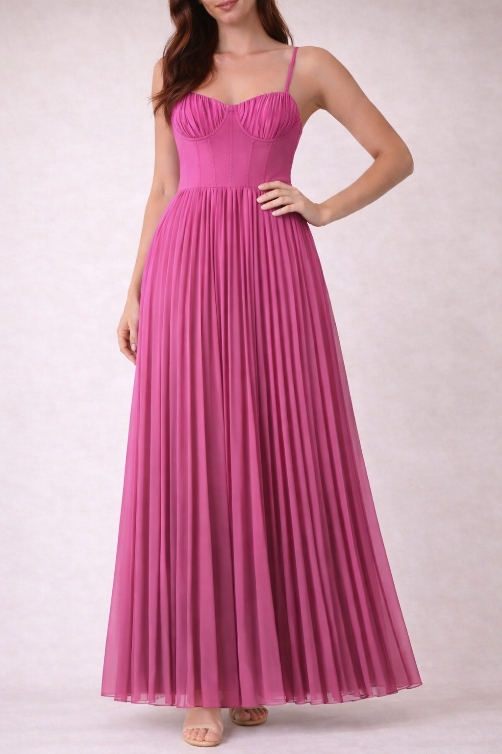 Isabella - Robe Midi Plissée