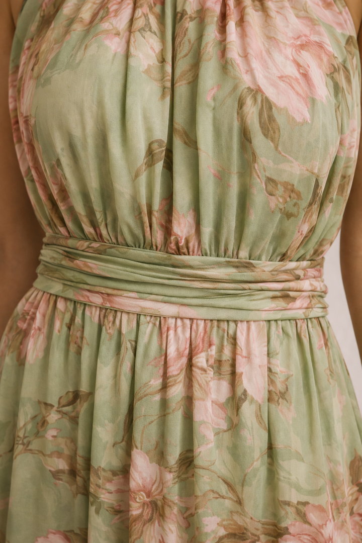SERENA - Robe Longue Florale Signature