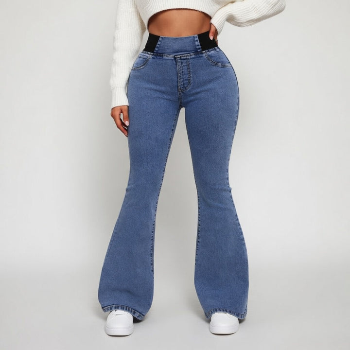 Véryliane™ — Jean flare taille haute sculptant