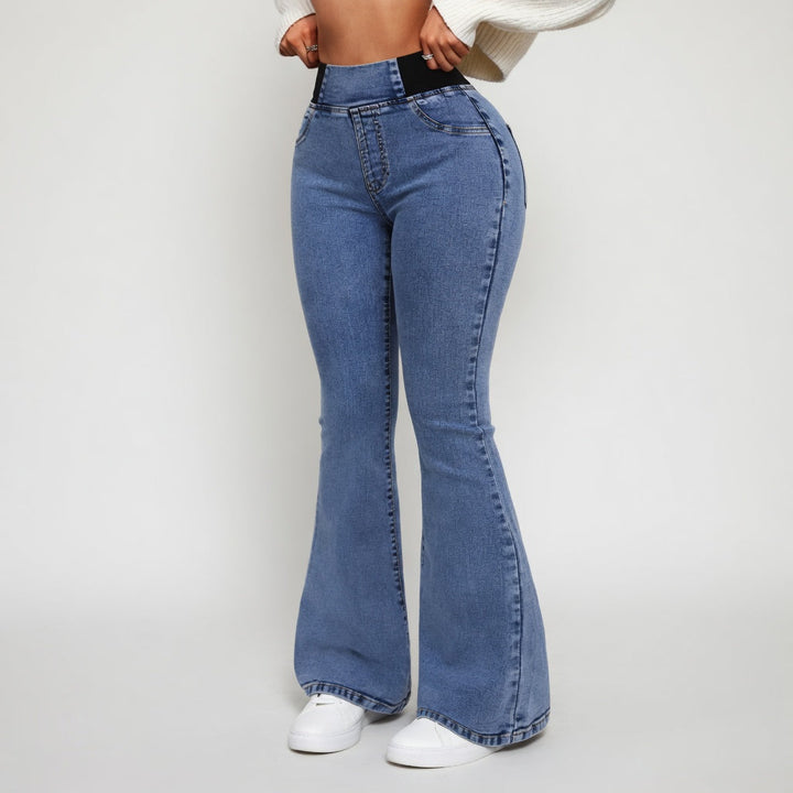 Véryliane™ — Jean flare taille haute sculptant