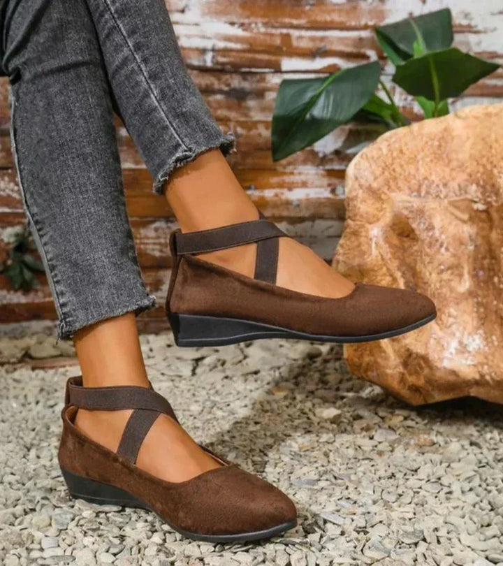 Camille™ — Ballerines ergonomiques élégantes à brides croisées