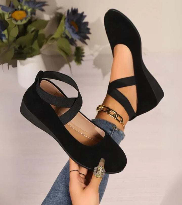 Camille™ — Ballerines ergonomiques élégantes à brides croisées