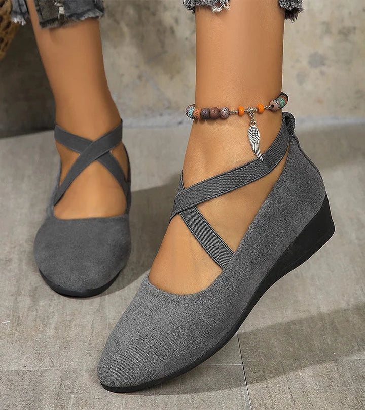 Camille™ — Ballerines ergonomiques élégantes à brides croisées