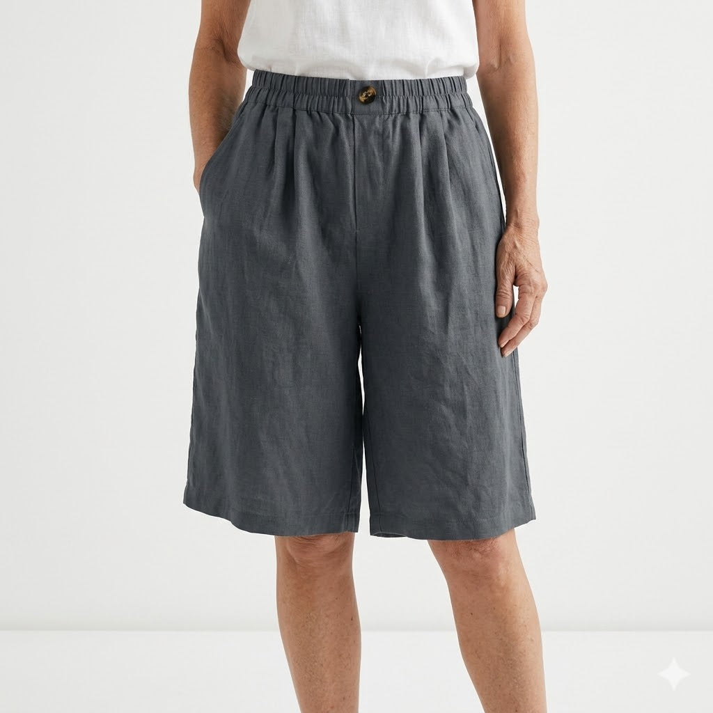 Wandeline™ — Short large taille élastique confort estival naturel