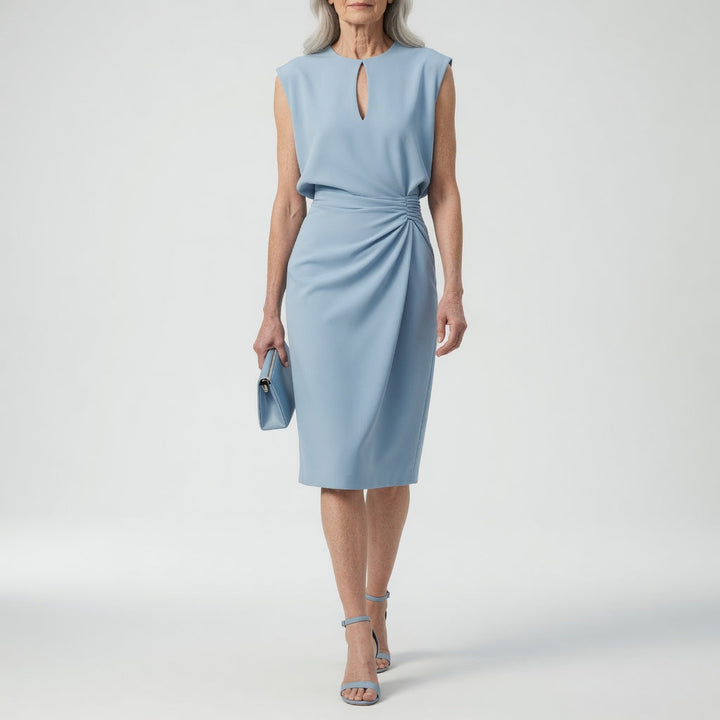Daphné™ — Robe midi drapée à la taille élégante