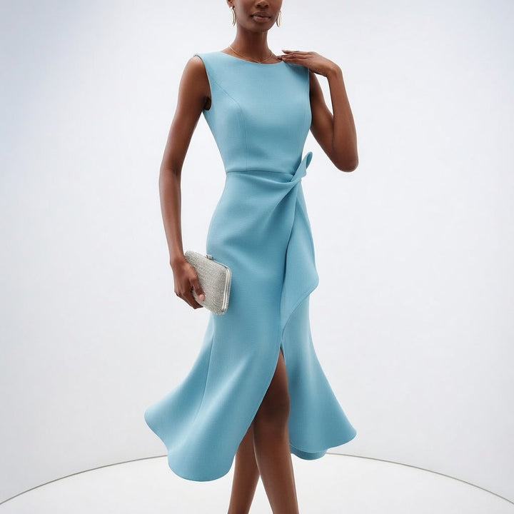 Léonise™ — Robe structurée élégance sculptante moderne