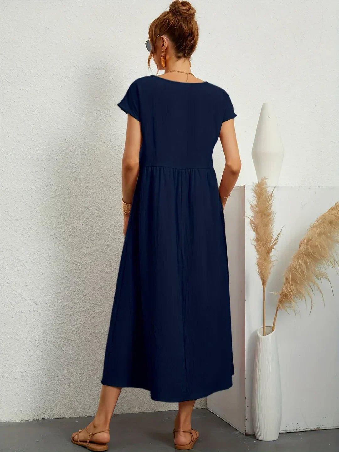 Gabrielle™ - Robe midi fluide élégance intemporelle