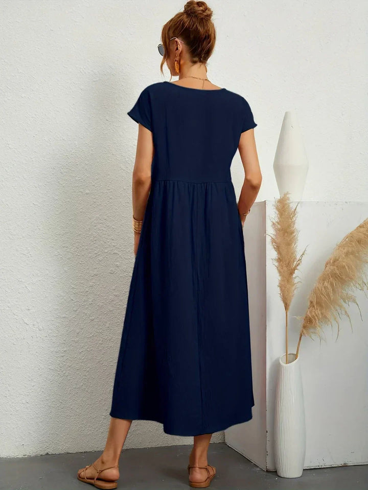 Gabrielle™ - Robe midi fluide élégance intemporelle