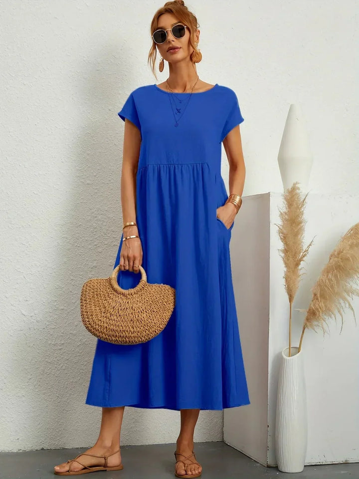 Gabrielle™ - Robe midi fluide élégance intemporelle