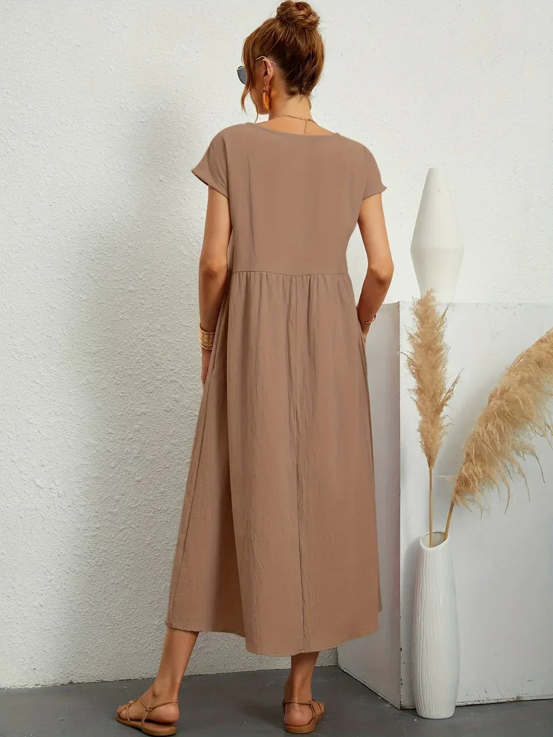 Gabrielle™ - Robe midi fluide élégance intemporelle