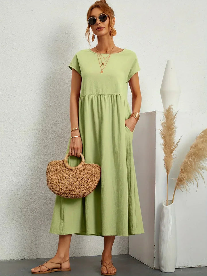 Gabrielle™ - Robe midi fluide élégance intemporelle