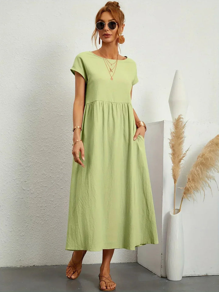 Gabrielle™ - Robe midi fluide élégance intemporelle