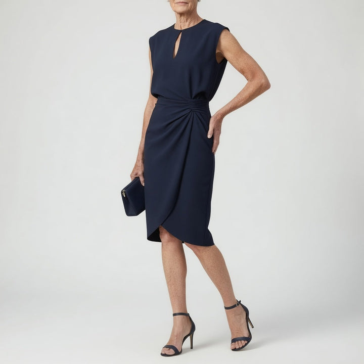 Daphné™ — Robe midi drapée à la taille élégante