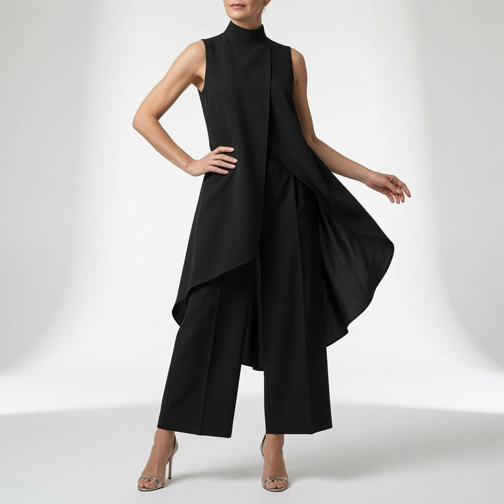 Éléssara™ — Ensemble asymétrique fluide élégance moderne