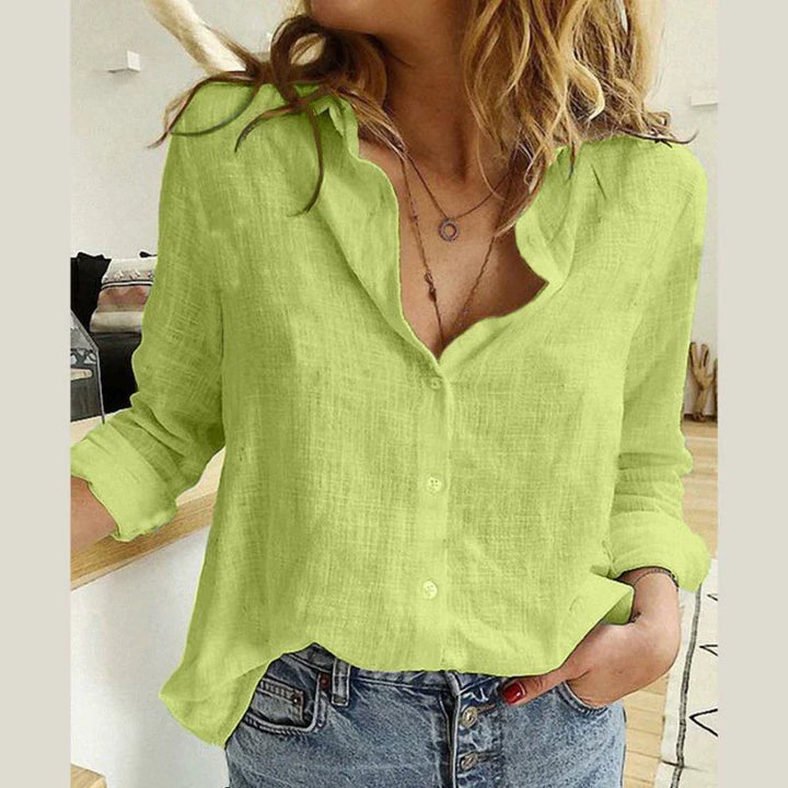 Aurélie™ — Blouse en coton élégante au style naturel