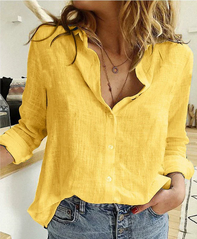 Aurélie™ — Blouse en coton élégante au style naturel