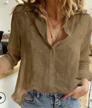 Aurélie™ — Blouse en coton élégante au style naturel