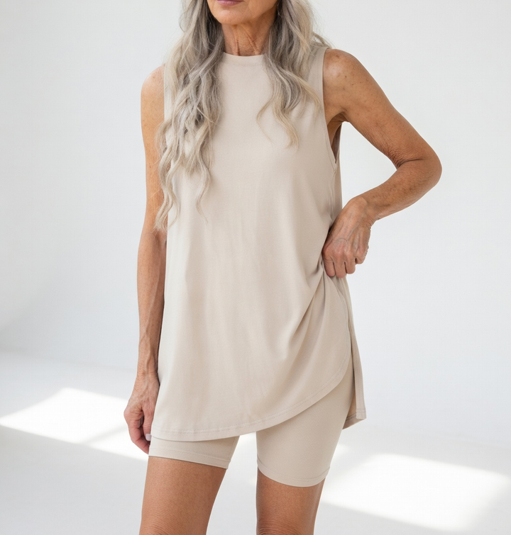 Félicité™ — Ensemble short et top sans manches fluide