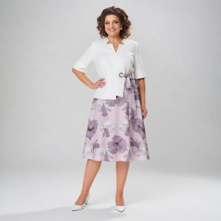 Mélusine™ — Ensemble jupe florale élégance romantique