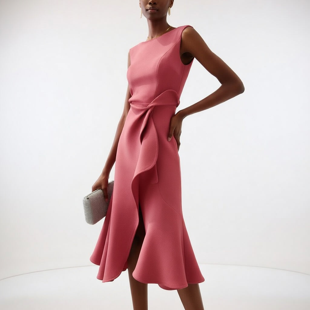 Léonise™ — Robe structurée élégance sculptante moderne