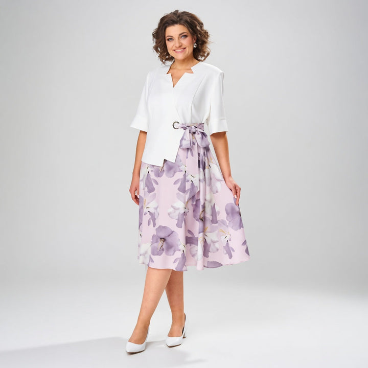 Mélusine™ — Ensemble jupe florale élégance romantique