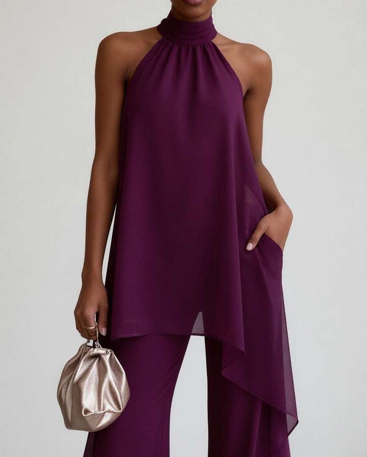Thaïs™ — Ensemble halter fluide sophistication audacieuse