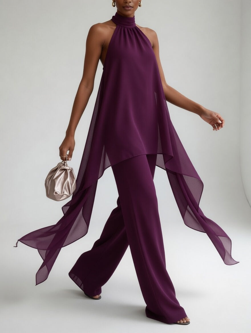 Thaïs™ — Ensemble halter fluide sophistication audacieuse