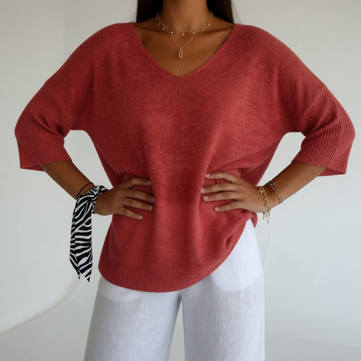 Lyséline™ — Pull fluide col V confortable