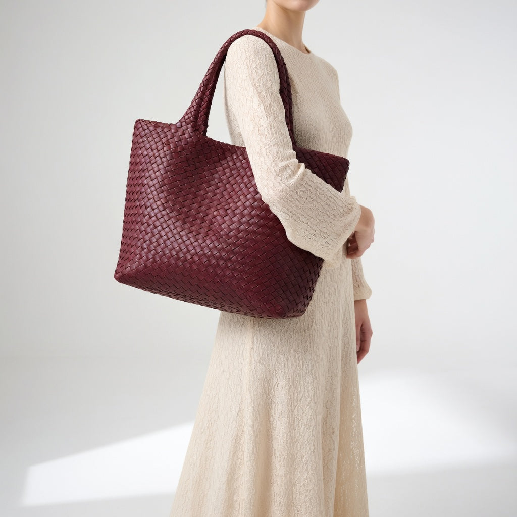 Delphine™ — Sac cabas tressé élégance intemporelle