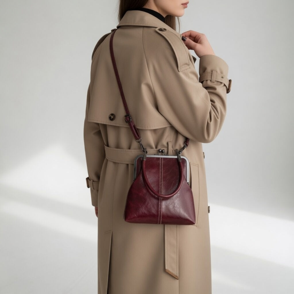Honorine™ — Sac à main rétro fermoir clip élégance parisienne