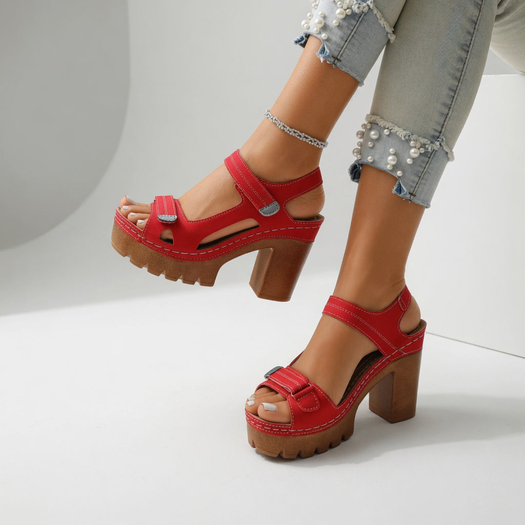 Célimène™ — Sandale talon bloc plateforme allure urbaine