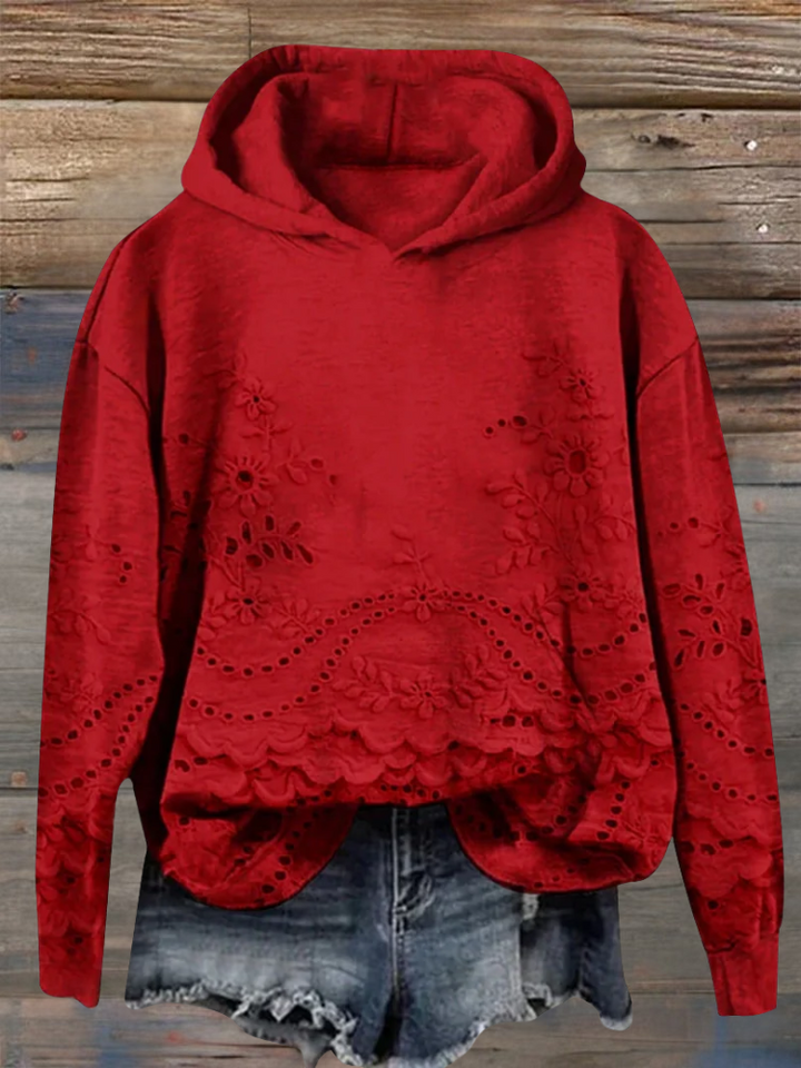 LÉONA™ | Sweat à Capuche Imprimé 3D – Confort & Style au Quotidien