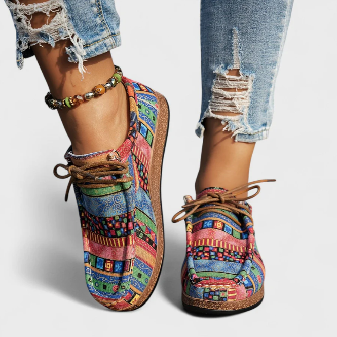 Éthéline™ — Mocassins imprimés artistiques confort quotidien