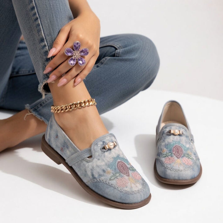 Mirelisse™ — Baskets brodés élégants confortables ergonomiques