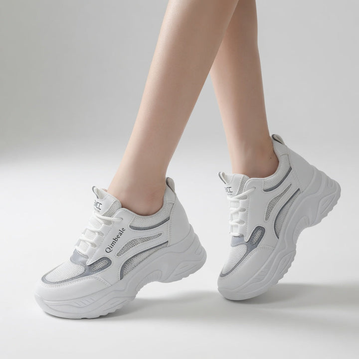 Blanchette™ — Sneaker chunky blanche style urbain féminin