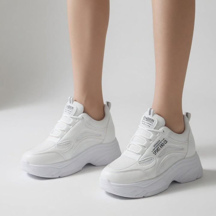Blanchette™ — Sneaker chunky blanche style urbain féminin