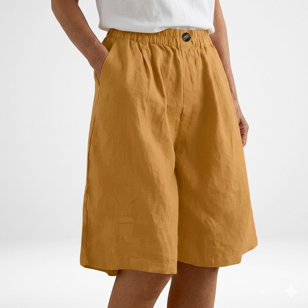 Wandeline™ — Short large taille élastique confort estival naturel