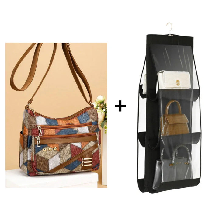 Éléonore™ — Sac bandoulière patchwork élégant intemporel