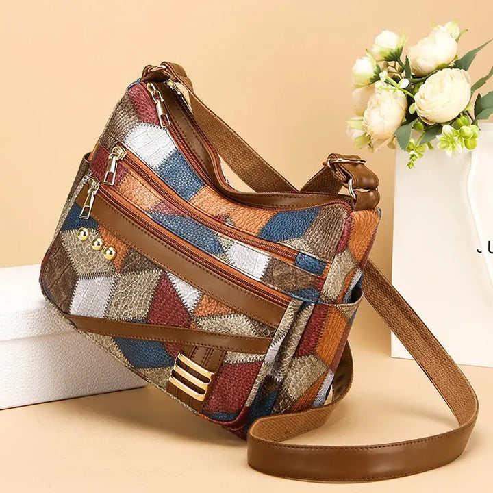 Éléonore™ — Sac bandoulière patchwork élégant intemporel