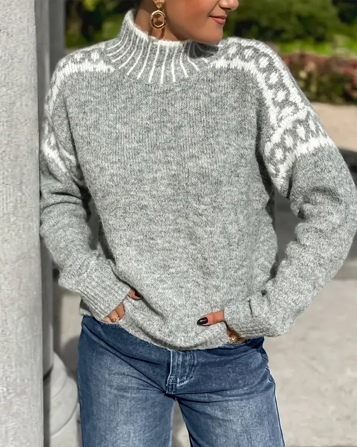 Mathilde™ — Pull chaleureux au charme nordique