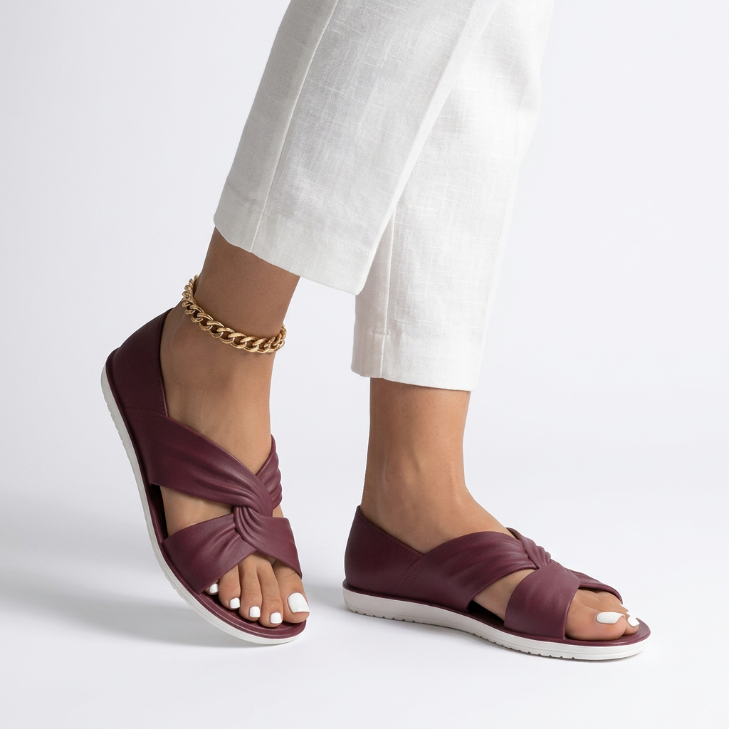 Orinthie™ — Mule plate croisée confort naturel quotidien