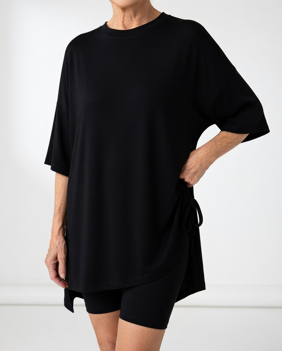 Louisette™ — Ensemble t-shirt oversize short confort décontracté